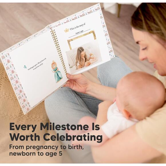 Baby Memory Book – Milestone Keepsake Journal - Picture 7 of 8